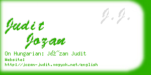 judit jozan business card